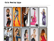 Tablet Screenshot of girlswearinglatex.com